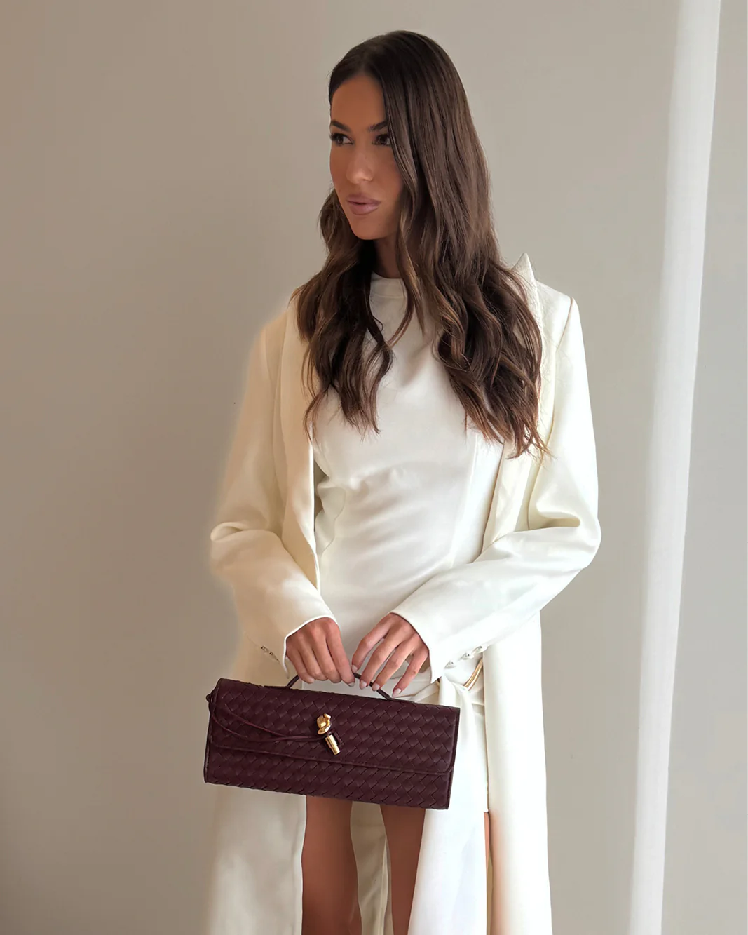 ALICE CLUTCH BAG - WINE - Image 3