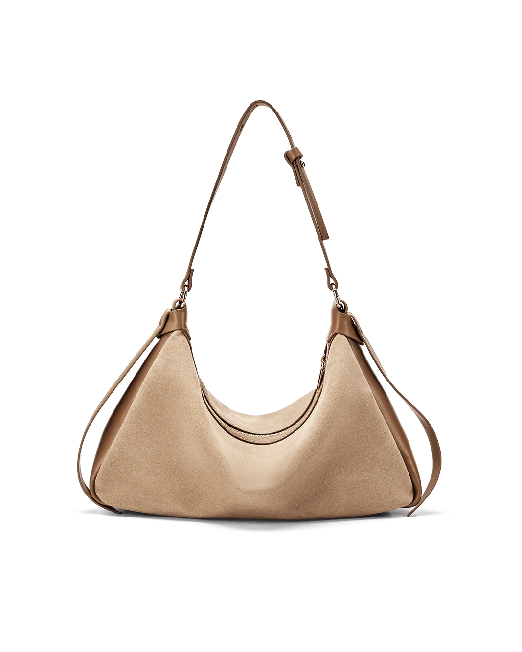 ANINE SHOULDER BAG - CAMEL SUEDE-CAMEL