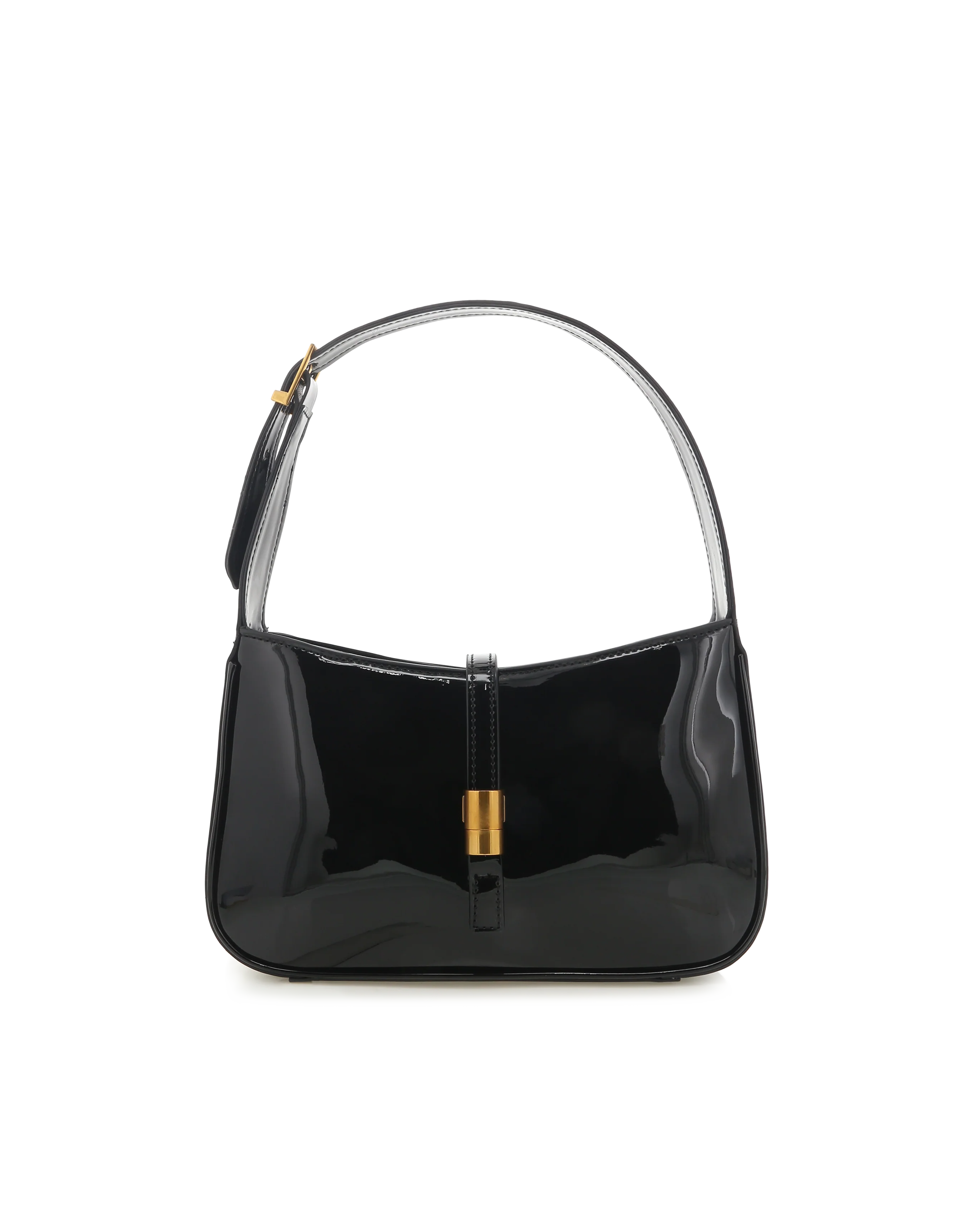 CLARA SHOULDER BAG - BLACK PATENT