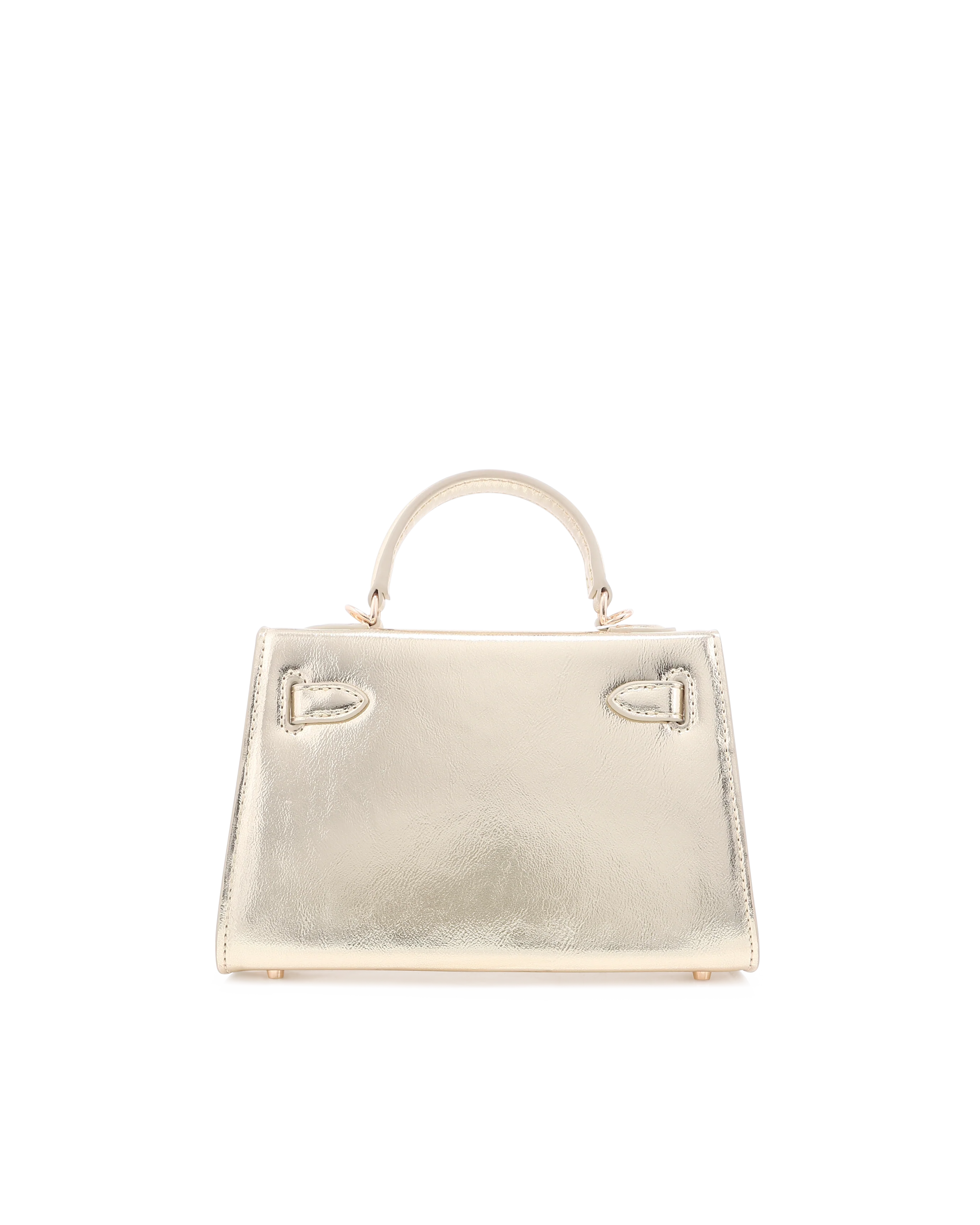 HARIETTE HANDLE BAG - GOLD METALLIC - Image 6