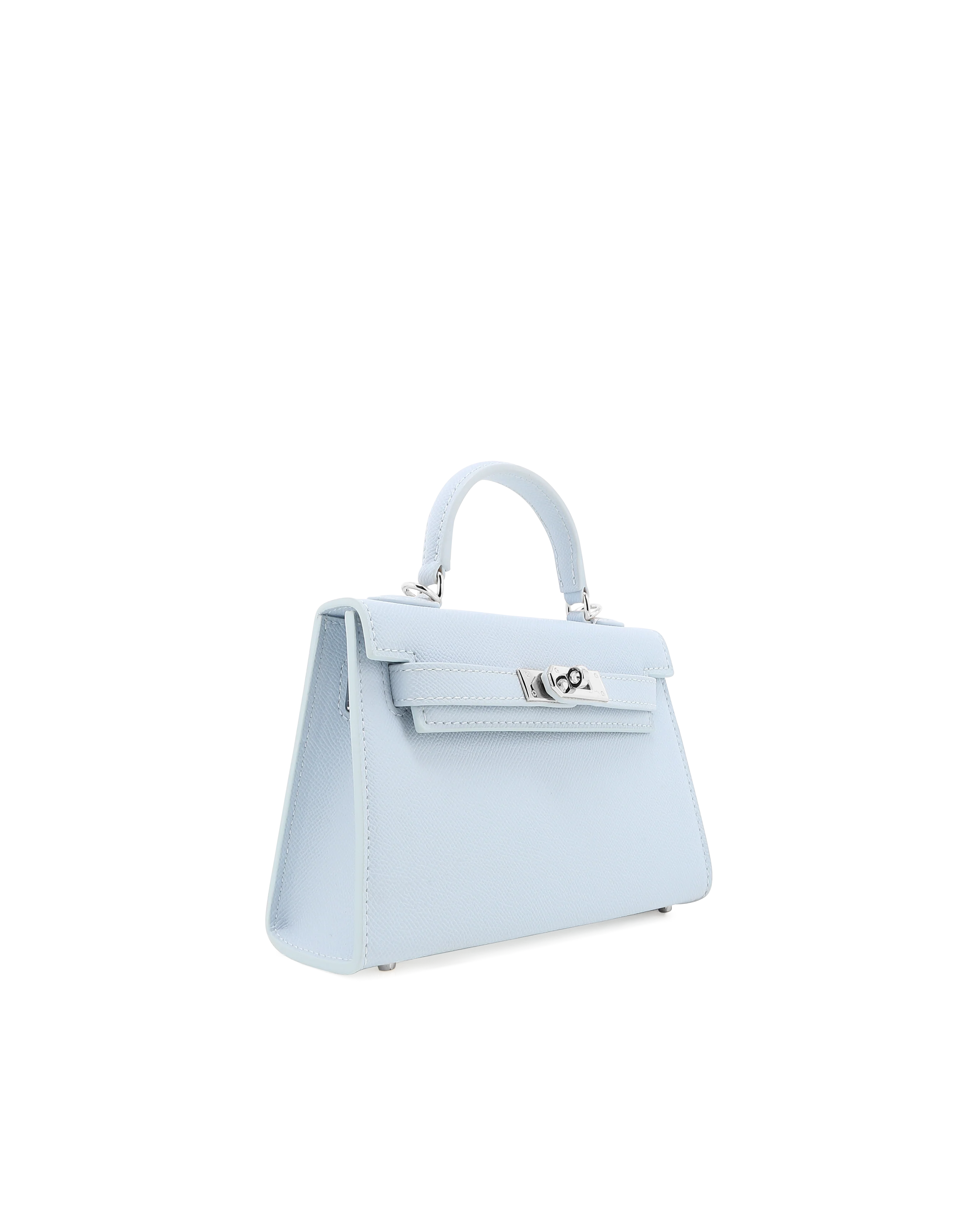 HARIETTE HANDLE BAG - LIGHT BLUE SAFFIANO - Image 4