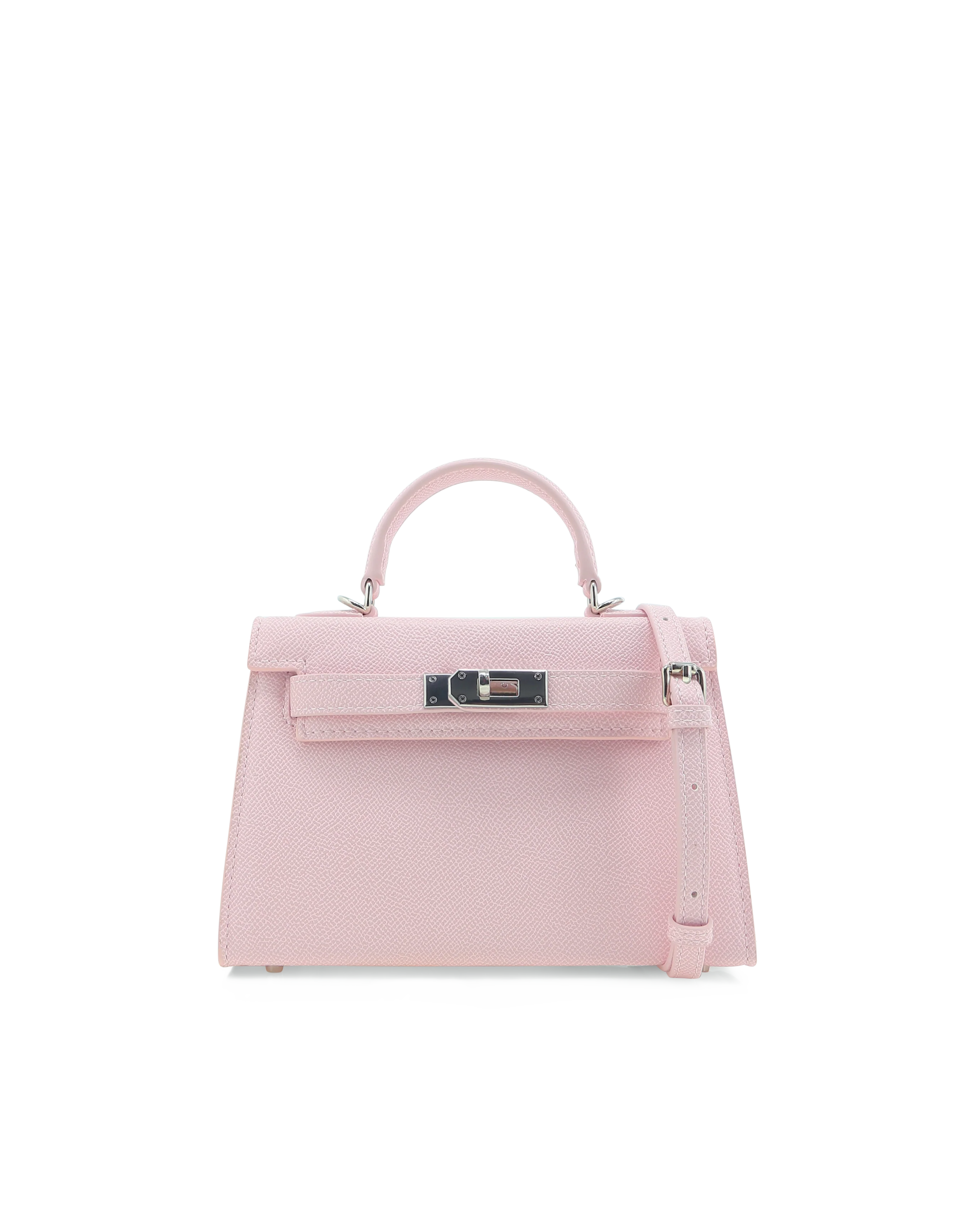 HARIETTE HANDLE BAG - PINK SAFFIANO - Image 3