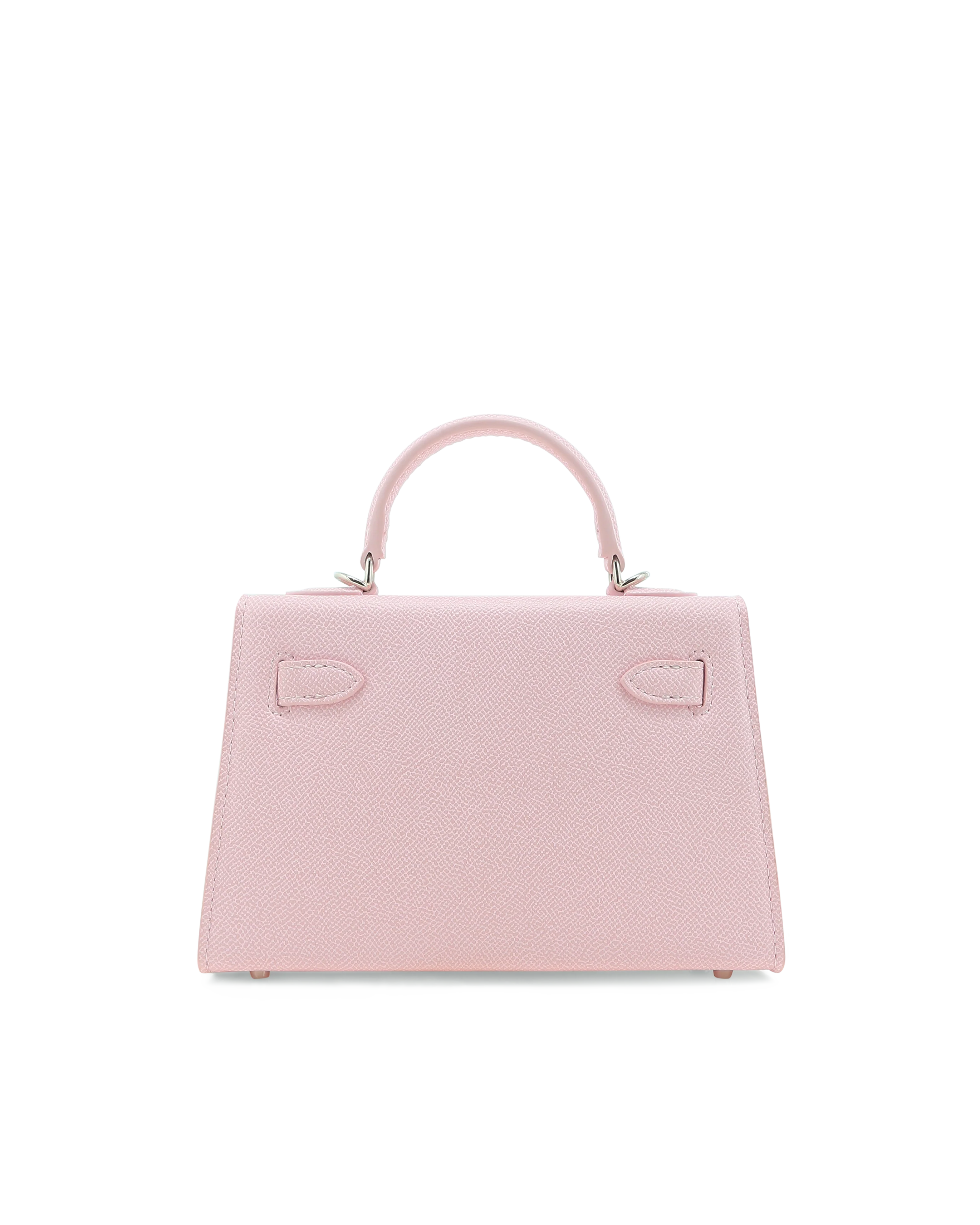 HARIETTE HANDLE BAG - PINK SAFFIANO - Image 6