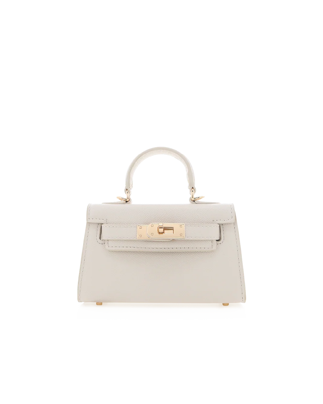 HARIETTE MINI HANDLE BAG - BONE SAFFIANO - Image 2