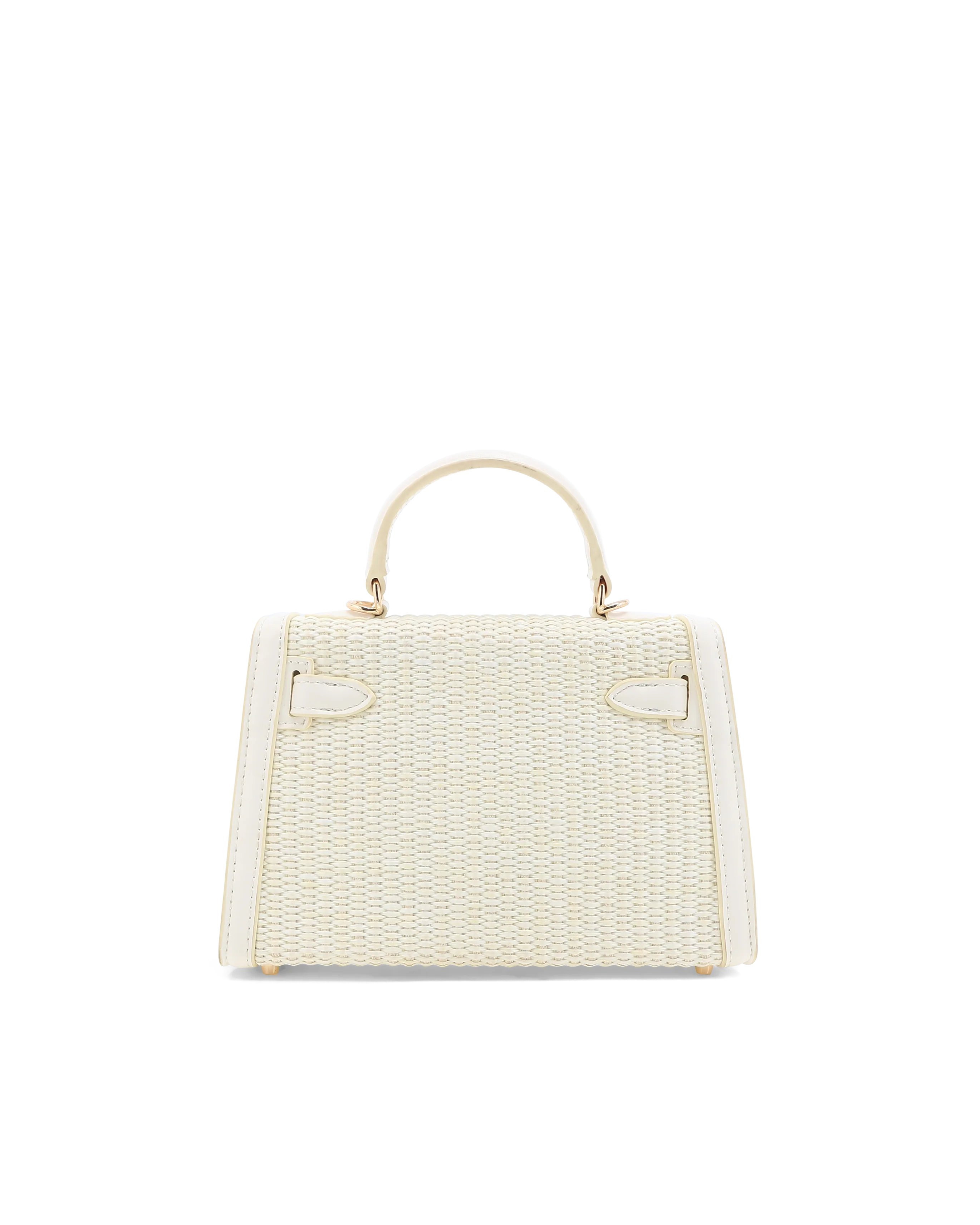 HARIETTE RAFFIA HANDLE BAG - CREAM RAFFIA-BONE - Image 5