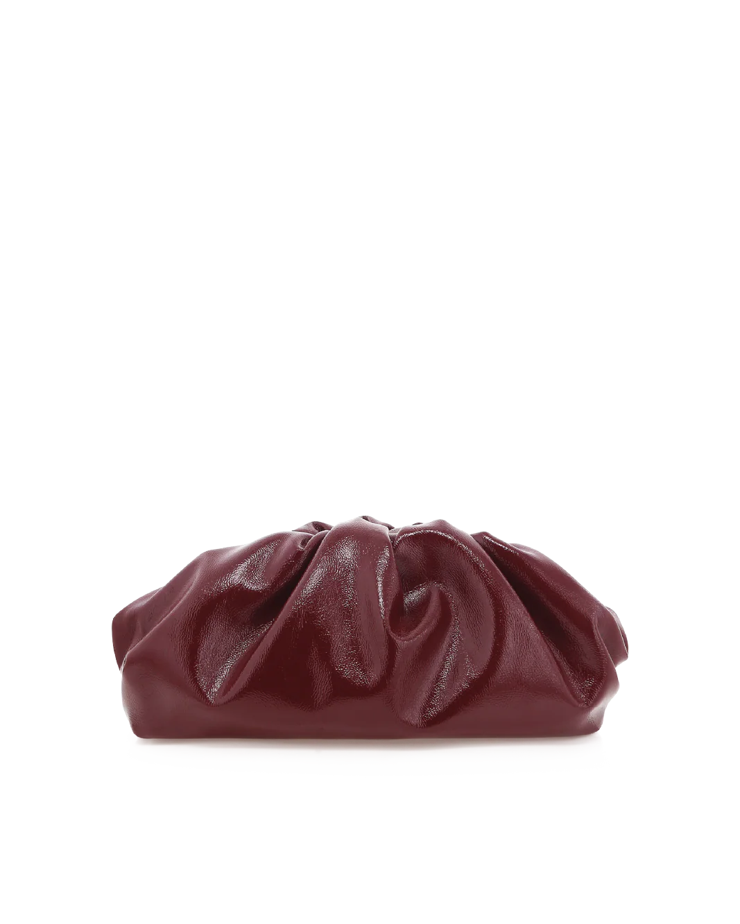 KYLA CLUTCH BAG - CHERRY CRINKLE PATENT