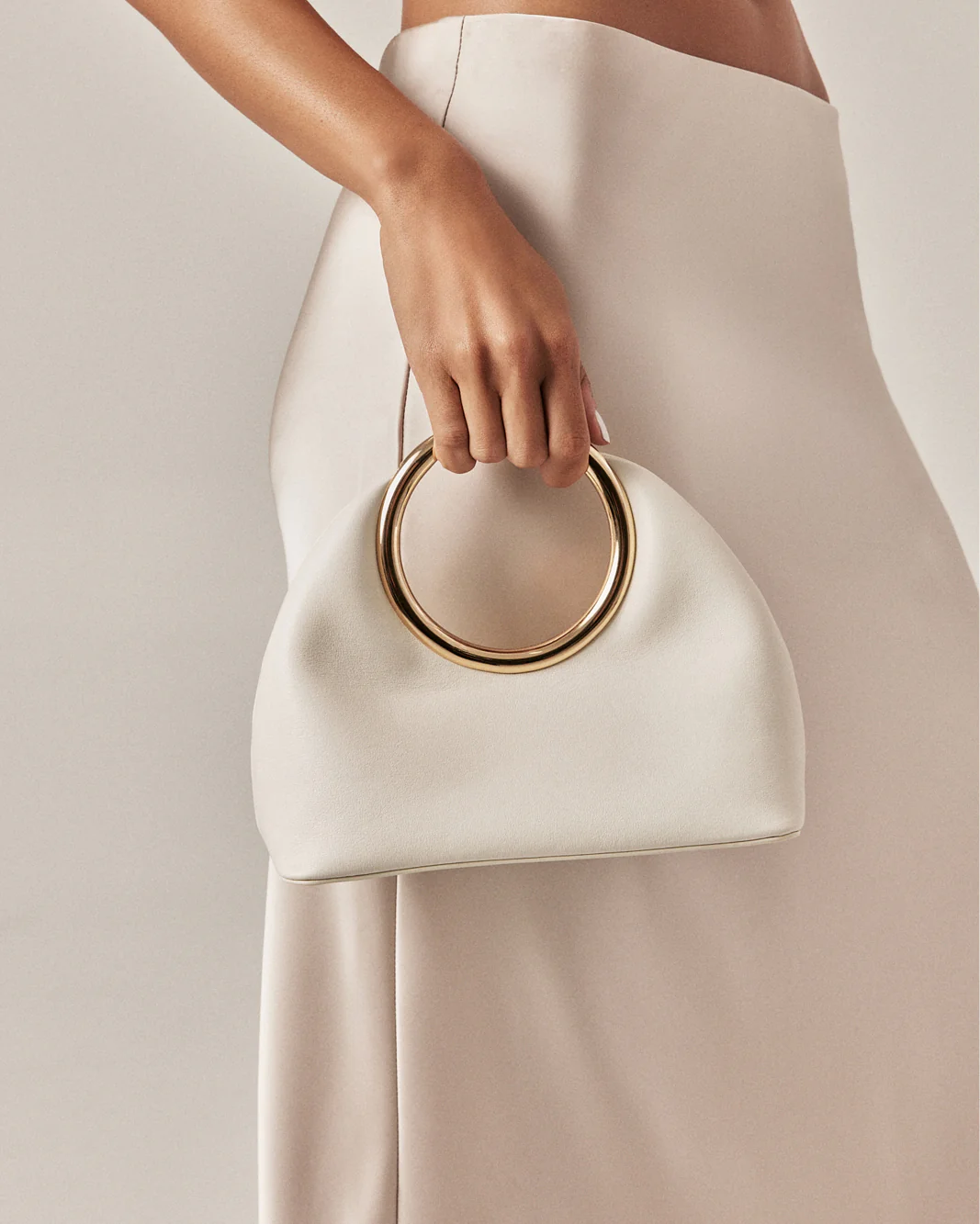 MONROE HANDLE BAG - BONE - Image 2