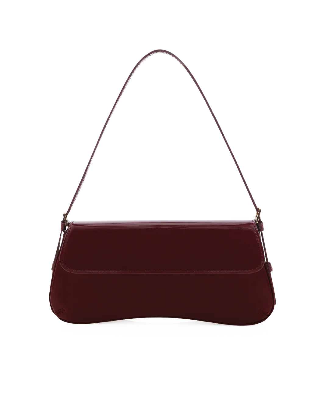 SABELLA SHOULDER BAG - CHERRY PATENT-GOLD
